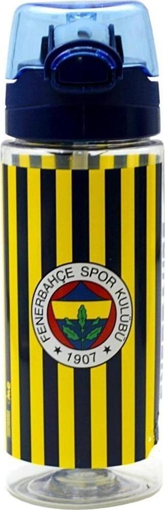 Fenerbahçe Stadyum Baskılı Plastik Matara 500 ml Lacivert Pipetli Suluk