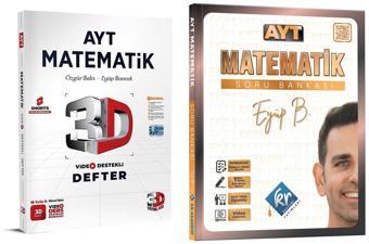 3D Yayınları Ayt Matematik Video Destekli Defter + Kr Akademi Ayt Eyüp B. Soru Seti 2 Kitap - KR Akademi