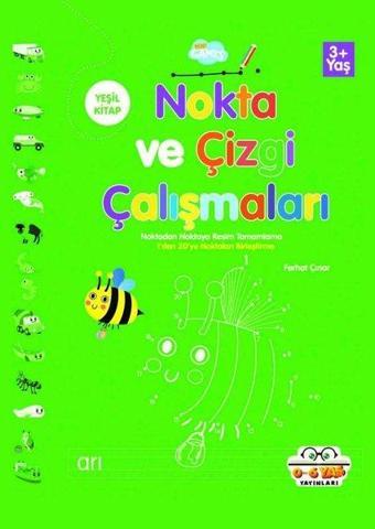 Nokta ve Çizgi Çalışmaları - Yeşil Kitap - Ferhat Çınar - 0-6 Yaş Yayınları