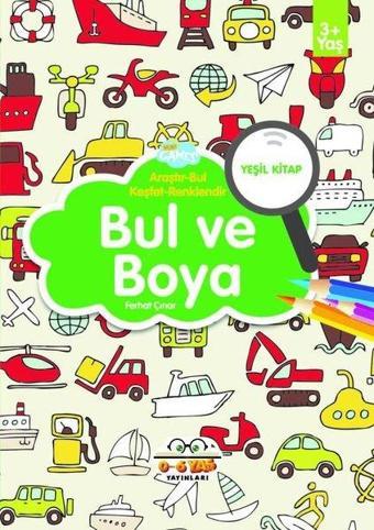 Bul ve Boya - Yeşil Kitap - Ferhat Çınar - 0-6 Yaş Yayınları