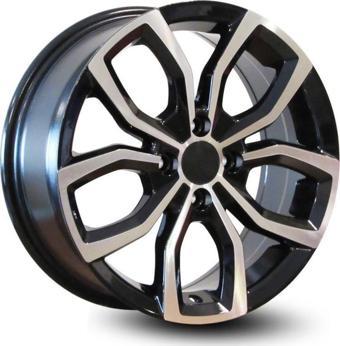 Dedika DY-256 6.5x16 4x100 ET44 60.1 BLACK MACHINE JANT (TAKIM SATILIR) (4 ADET FİYATIDIR)