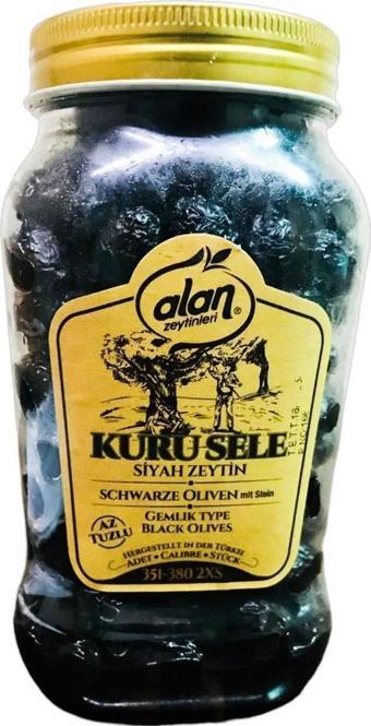 Alan Gemlik Tuzsuz Kuru Sele Zeytin 351-380 2XS 900gr
