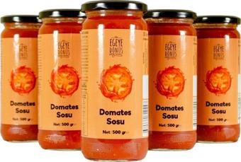 Egeye Dönüş Ev Yapımı Yemek Için Hazır Domates Sosu 5'li Cam Kavanoz - 500 Gr.
