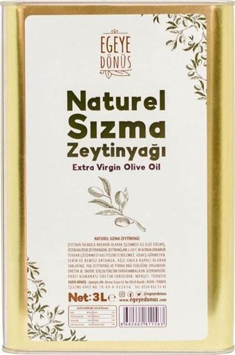 Egeye Dönüş Natürel Sızma Zeytinyağı Teneke (YENİ SEZON) - 3 Litre