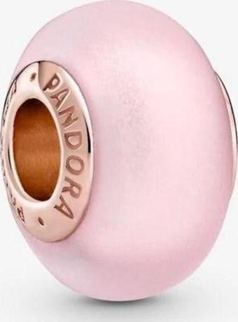 Pandora 789421C00 - Mat Pembe Murano Cam Charm