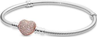 Pandora Pavé Kalp Klip 586292CZ-19cm