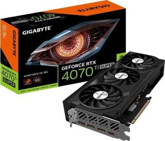 GIGABYTE RTX 4070 Ti Super Windforce Oc GV-N407TSWF3OC-16GD 16GB GDDR6X 256 Bit Ekran Kartı