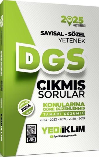 Yediiklim 2025 DGS Sayısal Sözel Yetenek Tamamı Çözümlü Konularına Göre Çıkmış Sorular Yediiklim - Yediiklim Yayınları