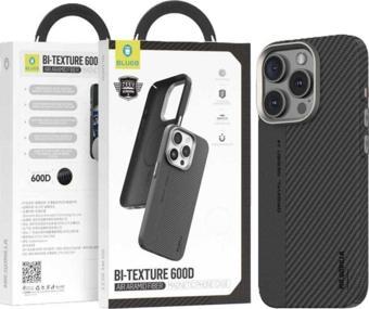 Blueo Bi-Texture 15 Pro Max Uyumlu  Magnetic 600D Air Aramid Fiber  Telefon Kılıfı