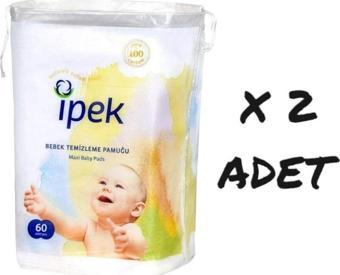 Ipek Maxi Bebek Temizleme Pamugu 60li X 2 Adet