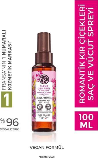 Yves Rocher Saç ve Vücut Spreyi- Romantik Kır Çiçekleri- 100ml - 68199