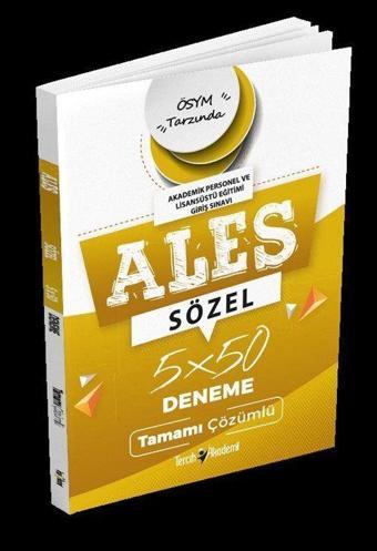 ALES Sözel 5x50 Deneme Tamamı Çözümlü