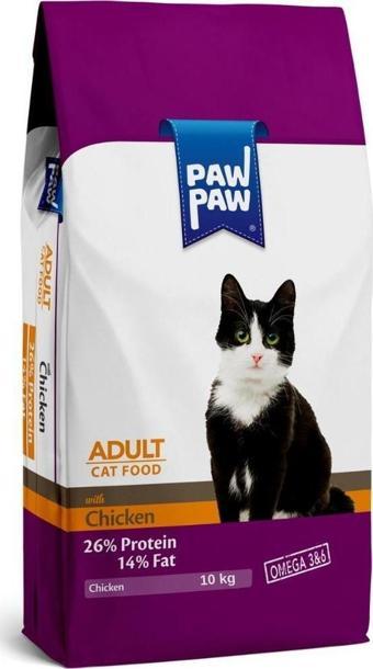 Paw Paw Tavuklu Yetişkin Kedi Maması 10 kg