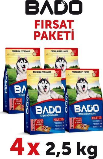 Bado Yetişkin Köpek Maması Kuzu Etli 2,5 Kg 4'lü