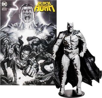 DC Comics Batman Line Art Variant Aksiyon Figürü (Black Adam çizgi romanlı)