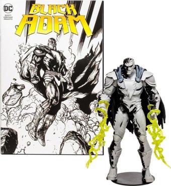 DC Comics Black Adam Line Art Variant Aksiyon Figürü (Black Adam çizgi romanlı)