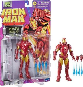 Marvel Legends Iron Man (Model 20) Retro Comics Aksiyon Figürü