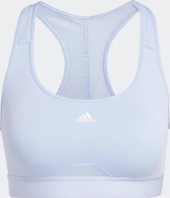 Adidas HS2995 Powerreact Training Orta Destekli Spor Bra Turkuaz