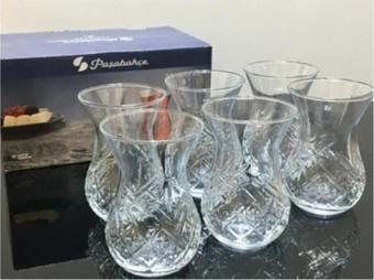 Paşabahçe timeless kesme kristal çay bardağı - 6 lı çay bardak 42881