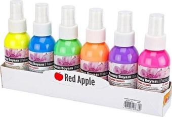 Red Apple Sprey Neon Kumaş Boyası 6 Renk x 100 ml