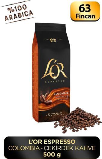 L'OR ESPRESSO COLOMBIA ÇEKİRDEK KAHVE 500GR