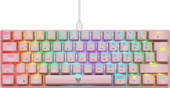 Blueforce Majesty 62 Tuşlu RGB Mekanik Gaming Klavye Red Switch Pembe