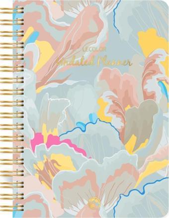 Süresiz Planlayıcı Spiralli Ajanda Defter Lotus 17x24 cm