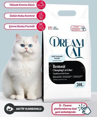 Dream Cat Aktif Karbonlu Kedi Kumu 20 L