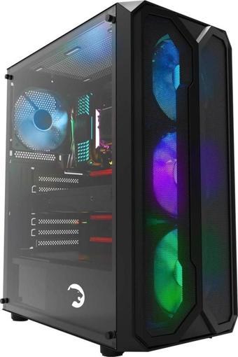 GamePower Aura 4 x 120mm Siyah Fan A-RGB Şerit Led Gaming ATX Kasa