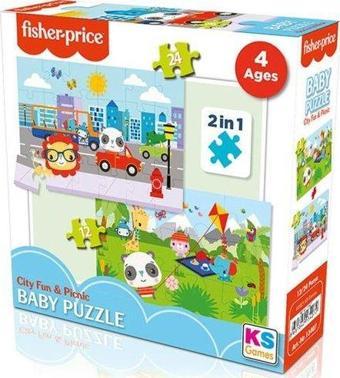 Fisher-Price Ks Games Baby Puzzle City Fun & Picnic 2in1FP 717