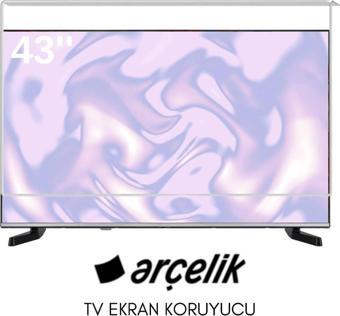 Technozi Arçelik Uyumlu 43" inç 143 Ekran Tv Koruyucu Kırılmaz Paneli