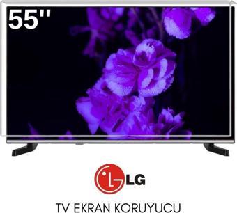 Technozi LG Uyumlu 55" inç 155 Ekran Tv Koruyucu Kırılmaz Paneli