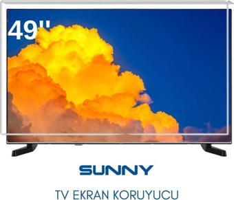 Technozi Sunny Uyumlu 49" inç 149 Ekran Tv Koruyucu Kırılmaz Paneli