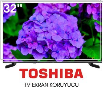 Technozi Toshiba Uyumlu 32" inç 132 Ekran Tv Koruyucu Kırılmaz Paneli