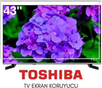 Technozi Toshiba Uyumlu 43" inç 143 Ekran Tv Koruyucu Kırılmaz Paneli