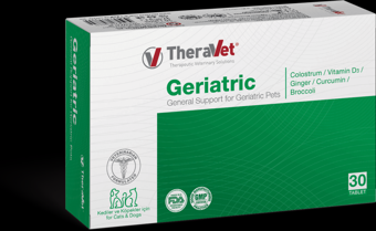 Theravet Geriatric 30 Tablet Yaşlı Kediler & Köpekler için Vitamin Mineral takviyesi