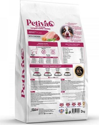 Petiva Tavuk Etli Yetişkin Köpek Maması 3 Kg