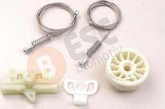 ESC Otomotiv Fiat Grande Punto Evo 199 Için Ön Sol Cam Kriko Tamir Seti 51723318