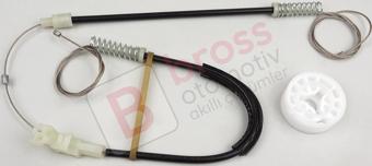 ESC Otomotiv Volvo S40 Mk1 Için Ön Sağ Cam Kriko Tamir Seti 30623449