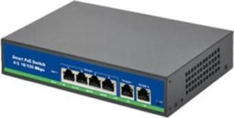 İss-3006P 4 Port Poe+ 10-100 Mbps 2 Port 10-100 Uplink Switch Hub 60W