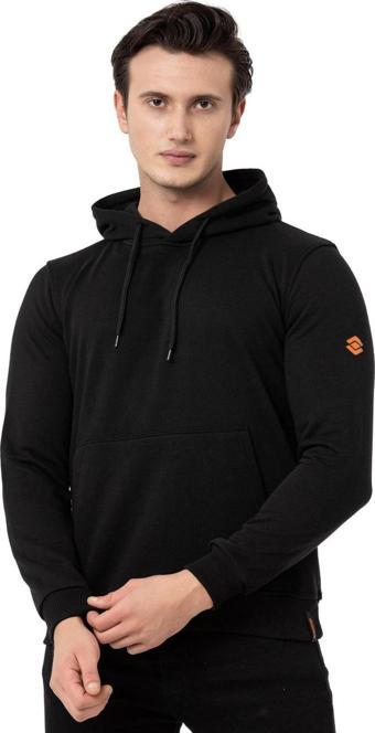 Scooter Siyah Erkek Kapüşonlu Basic Sweatshirt M1518TS