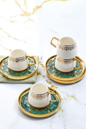 Karaca Verde 6 Kişilik Kahve Fincan Takımı 100 ml