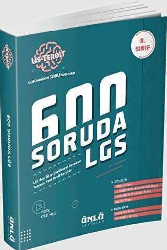 8.SINIF 600 SORUDA LGS SORU BANKASI - ÜNLÜ YAYINLARI