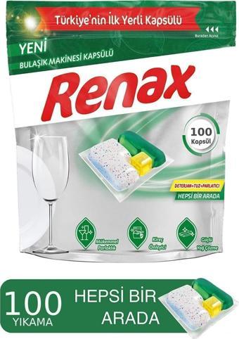 Renax Bulaşık Makinesi Kapsülü Hepsi Bir Arada 100 lü %100 Yerli Ürün