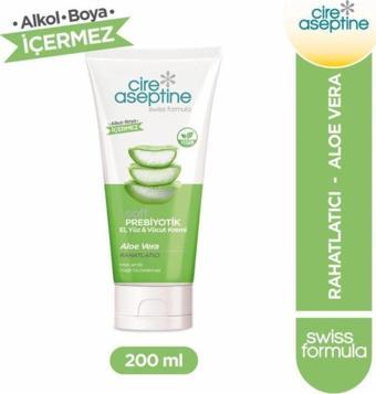 Cire Aseptine Soft Prebiyotik Aloe Vera El,Yüz ve Vücut Kremi 200 Ml