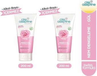 Cire Aseptine Soft Prebiyotik Gül El,Yüz ve Vücut Kremi 200 Ml 2 Adet