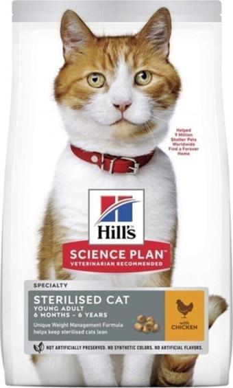 Hill's Science Plan Young Adult Steril Tavuklu Kısır Kedi Maması 3 kg