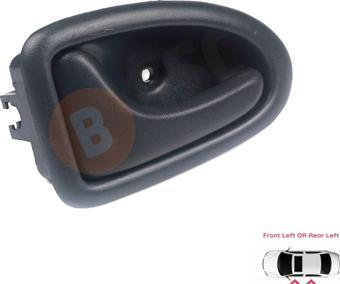 Renault Megane 1 1995-2002 İçin Gri Sol Kapı İç Açma Kolu 8200028994