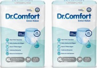 Dr.Comfort Emici Külot Hasta Bezi 30'Lu Xlarge X 2 Paket (60 Adet)