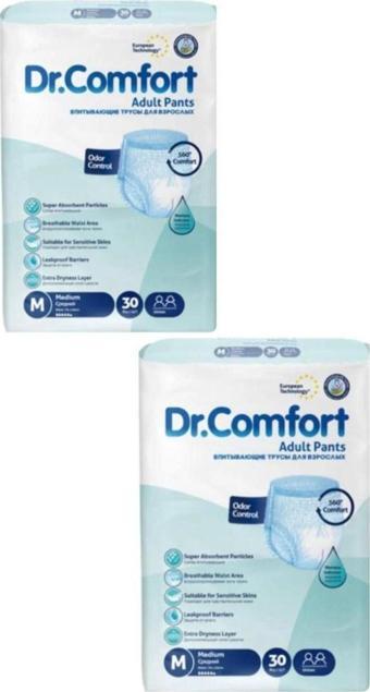 Dr.Comfort Emici Külot M 30'Lu 2 Paket Hasta Bezi